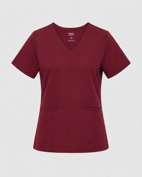 Heart Neck Style- Women Scrub Top