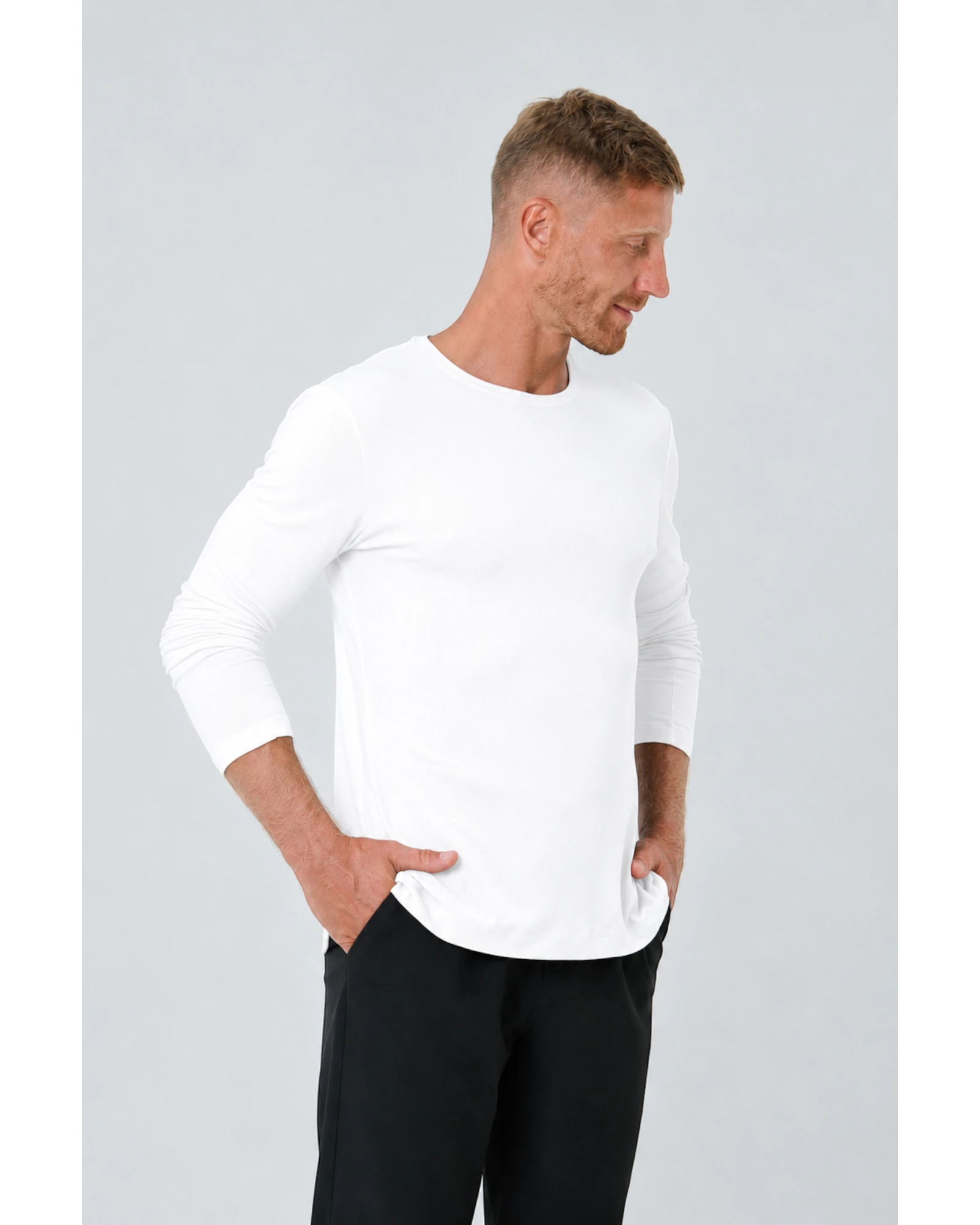 Soft Ribbed - Men Longsleeve Underscrub