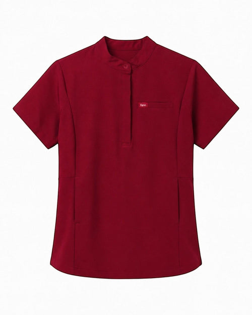 Band Collar Style Ovesized- Women Scrub Top