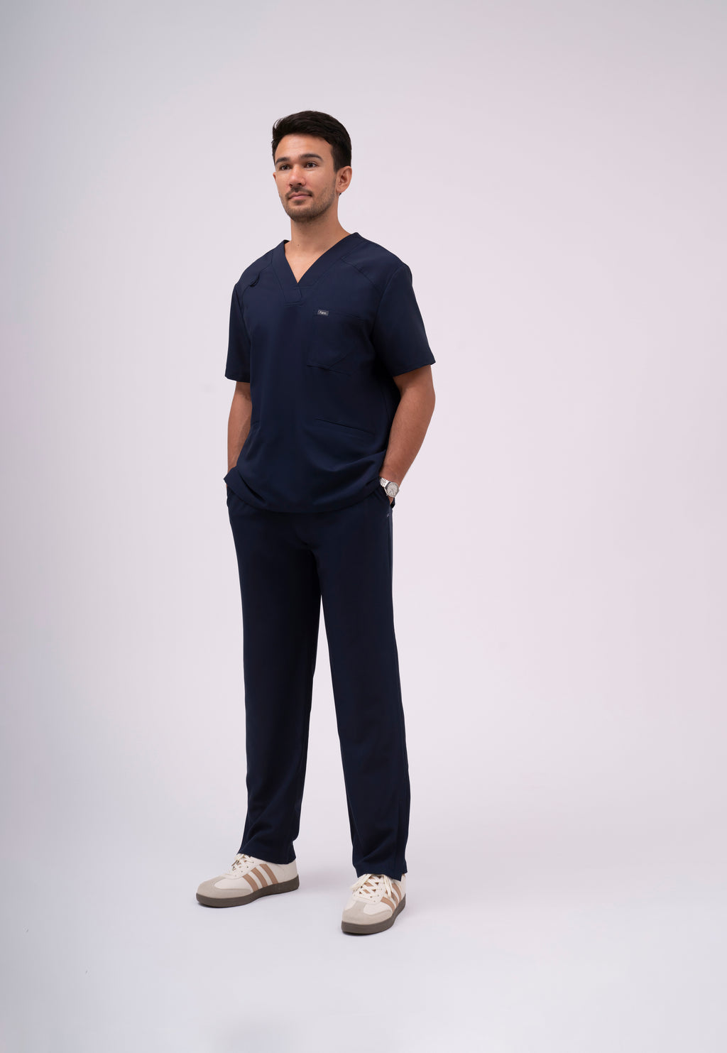 Cargo Fit Zipper Hem- Men Scrub Pants