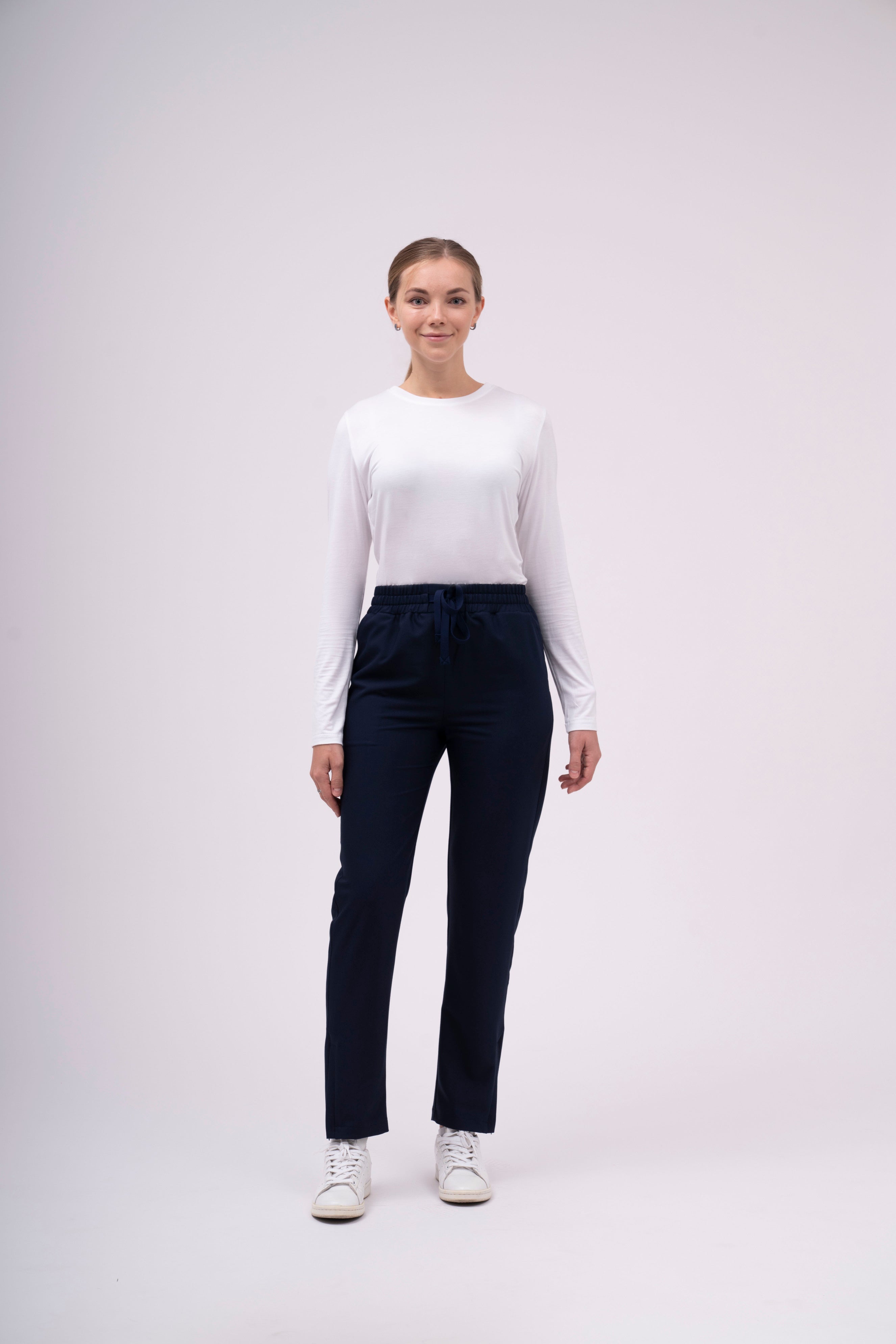 Slim Fit-Zipper Hem Scrub Pants