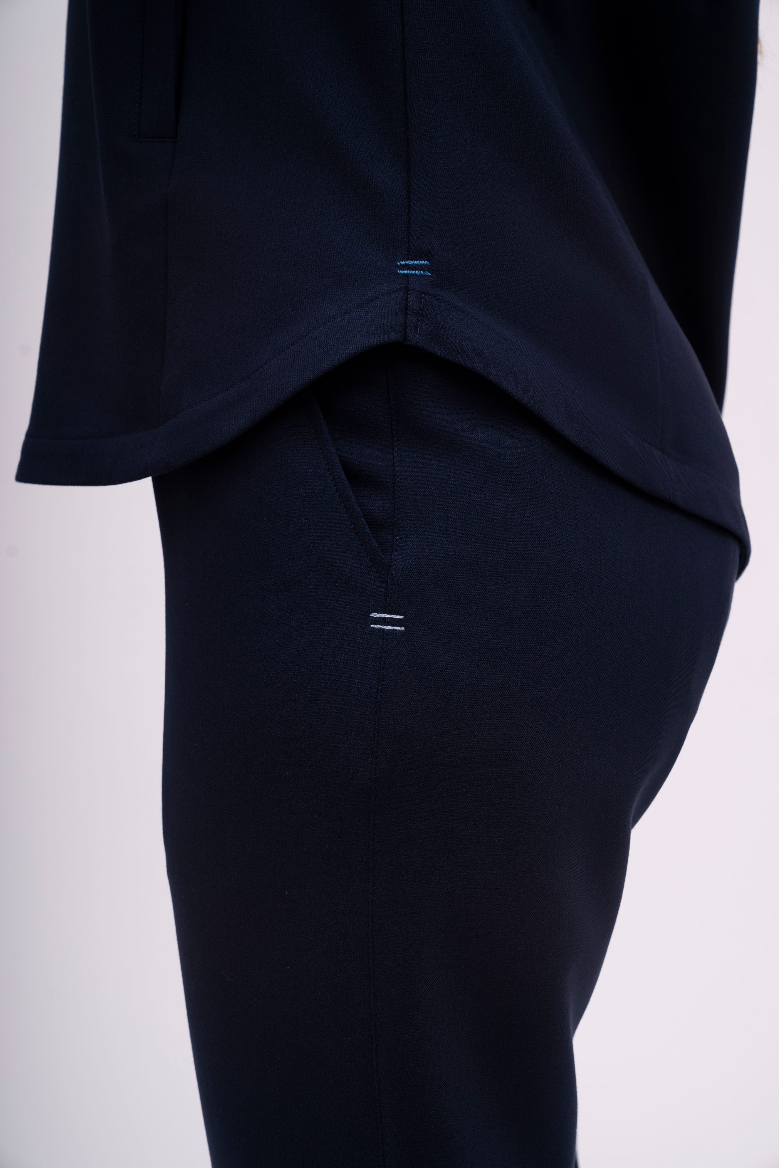 Stand Collar Style Ovesized Scrub Top