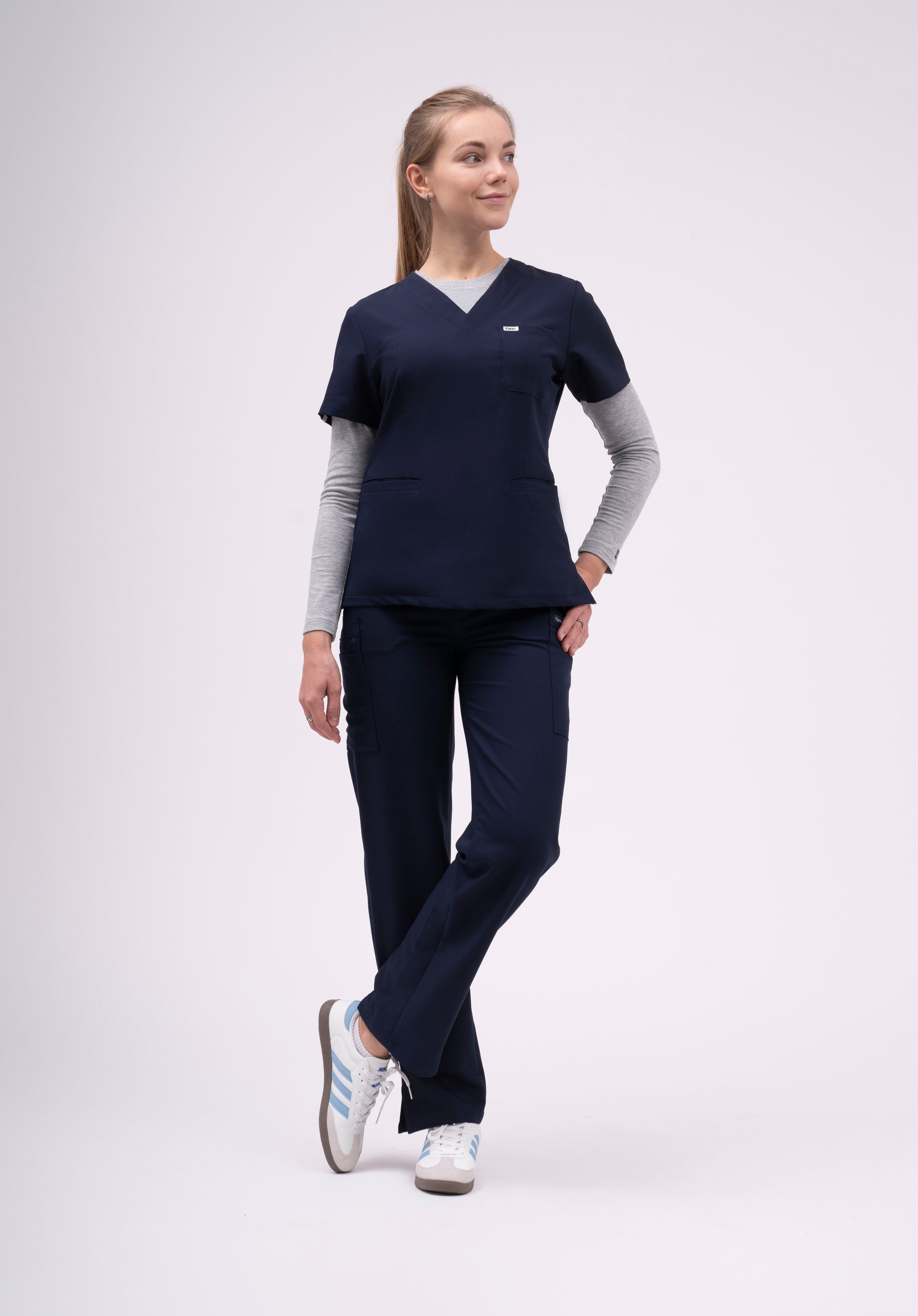 Cargo Fit Side Pockets Scrub Pants