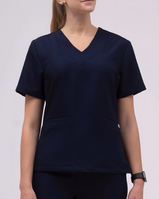 Heart Neck Style Scrub Top