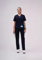 Heart Neck Style Scrub Top