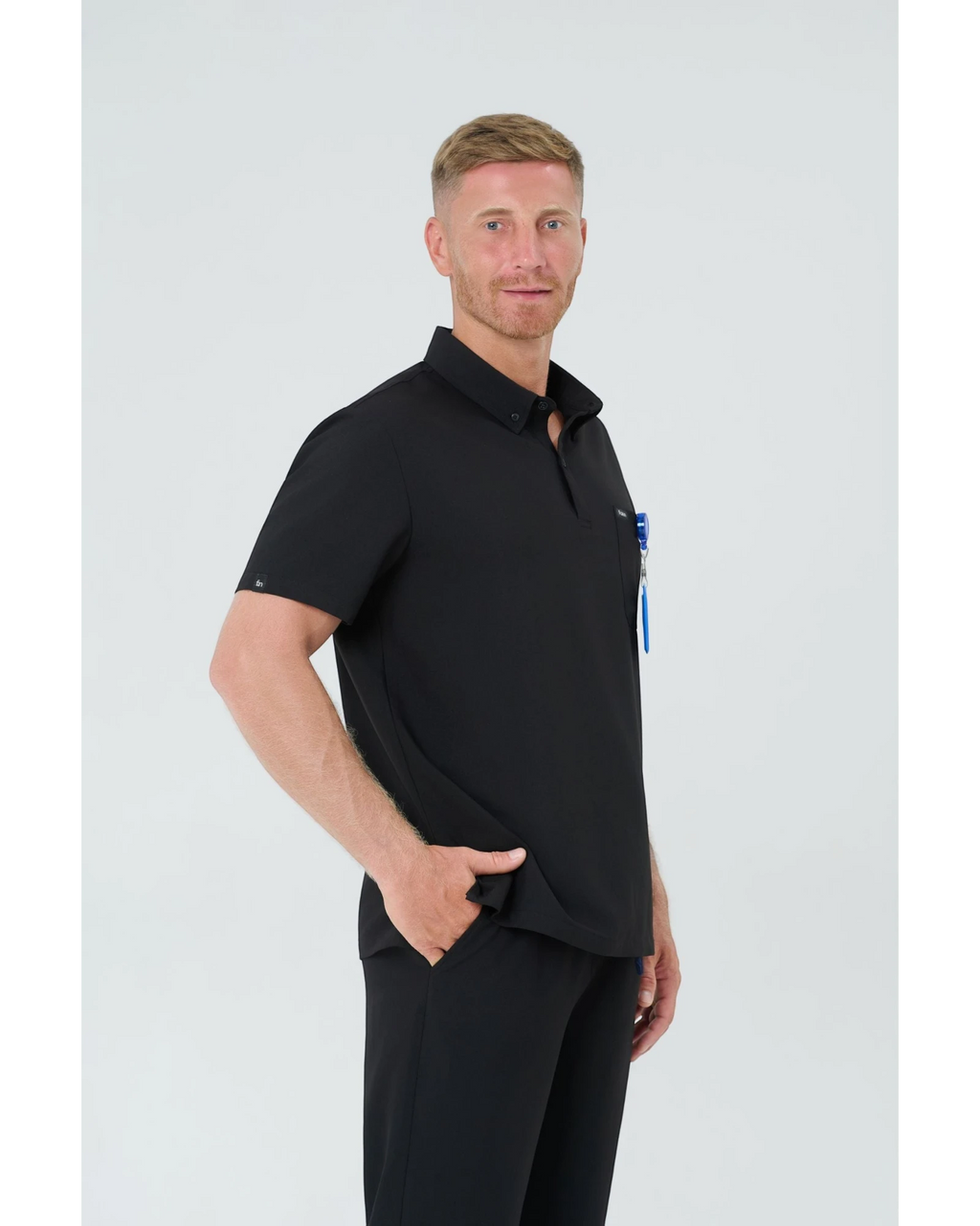 Polo Style- Men Scrub Top