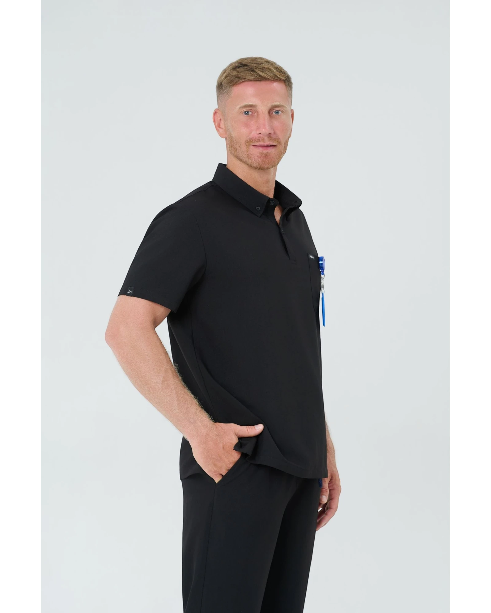 Polo Style- Men Scrub Top