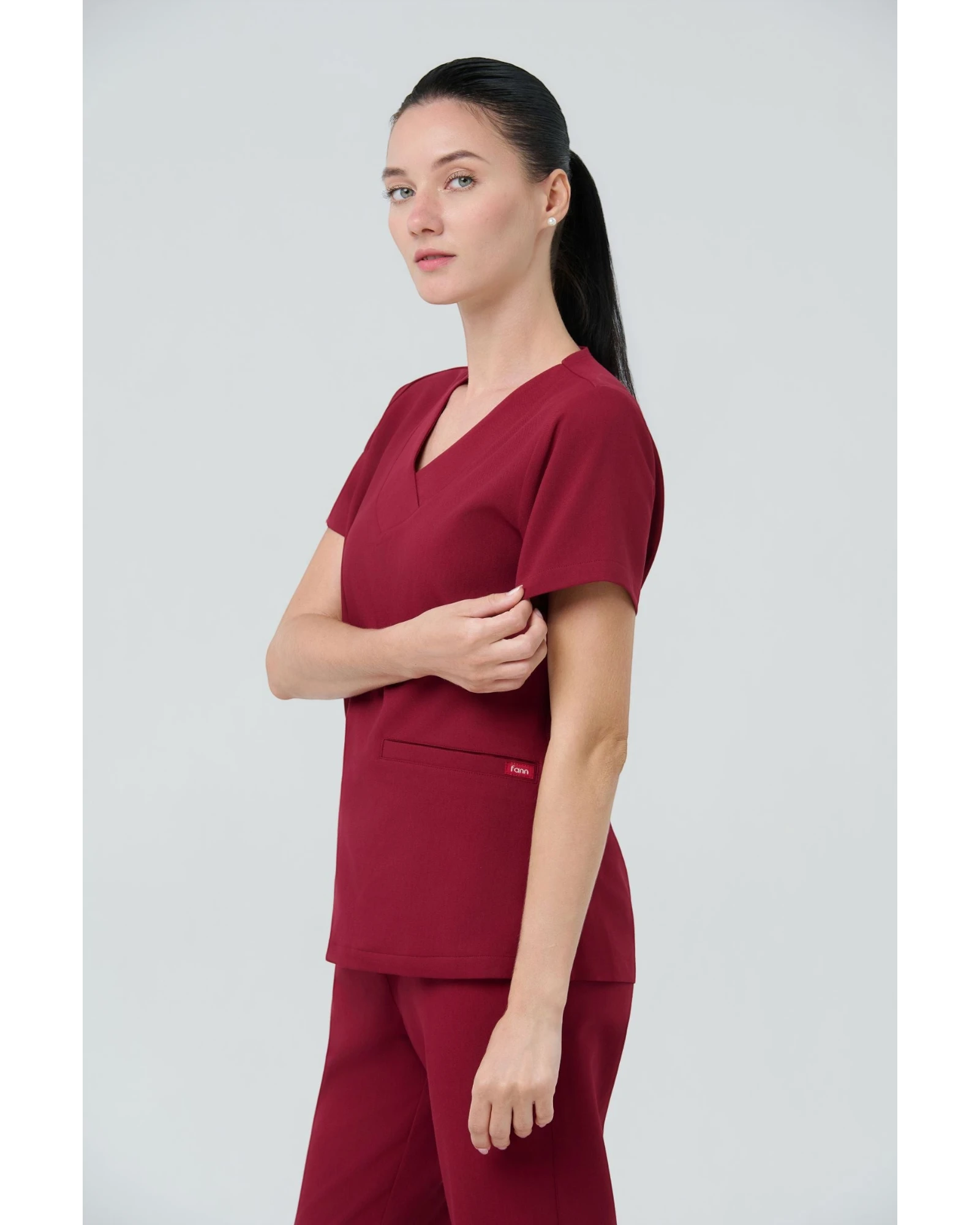 Heart Neck Style- Women Scrub Top