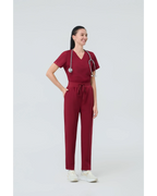 Slim Fit&Zipper Hem- Women Scrub Pants