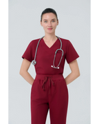 Slim Fit&Zipper Hem- Women Scrub Pants