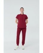 Band Collar Style Ovesized- Women Scrub Top