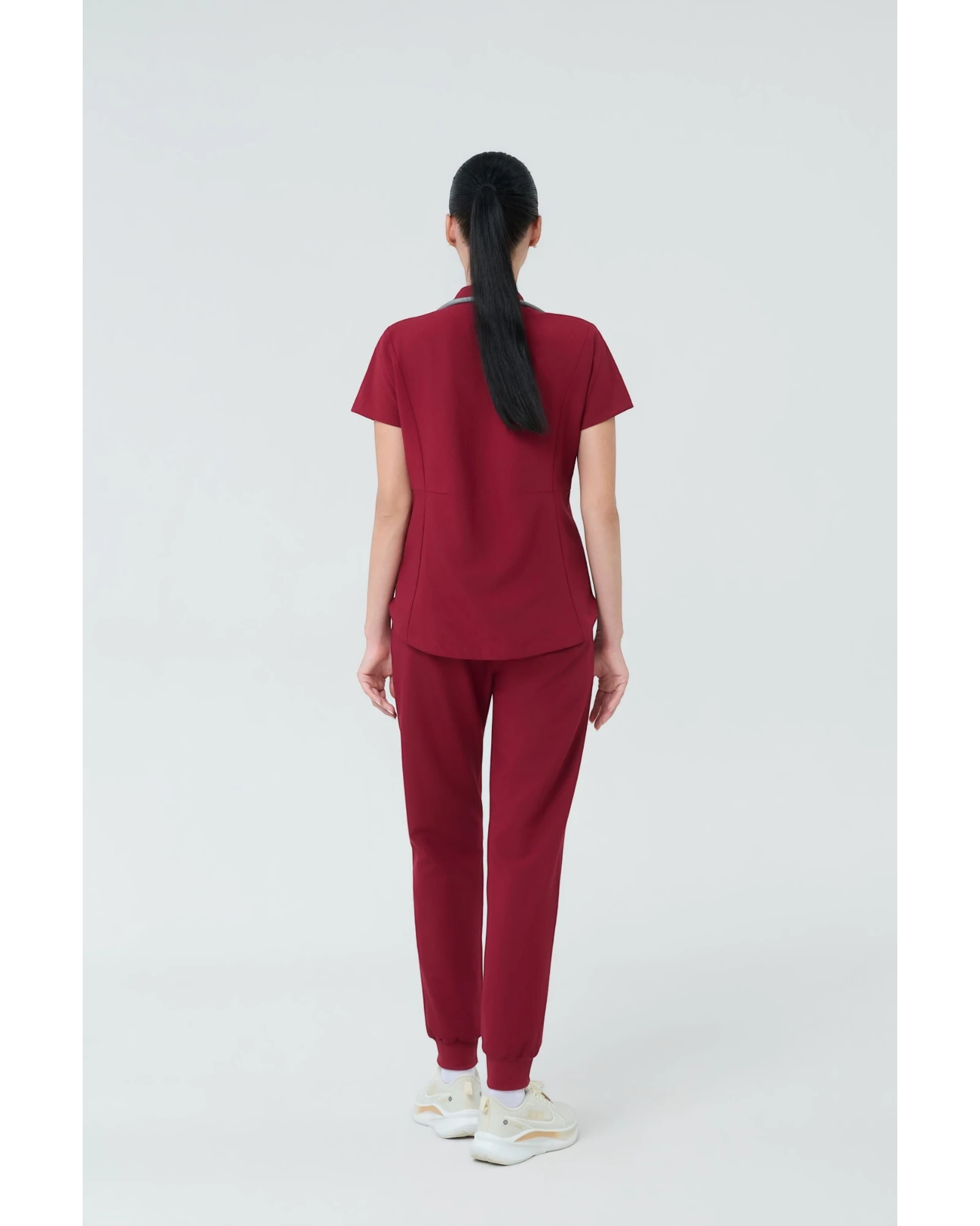 Band Collar Style Ovesized- Women Scrub Top