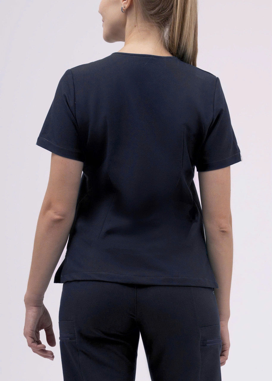 Heart Neck Style Scrub Top