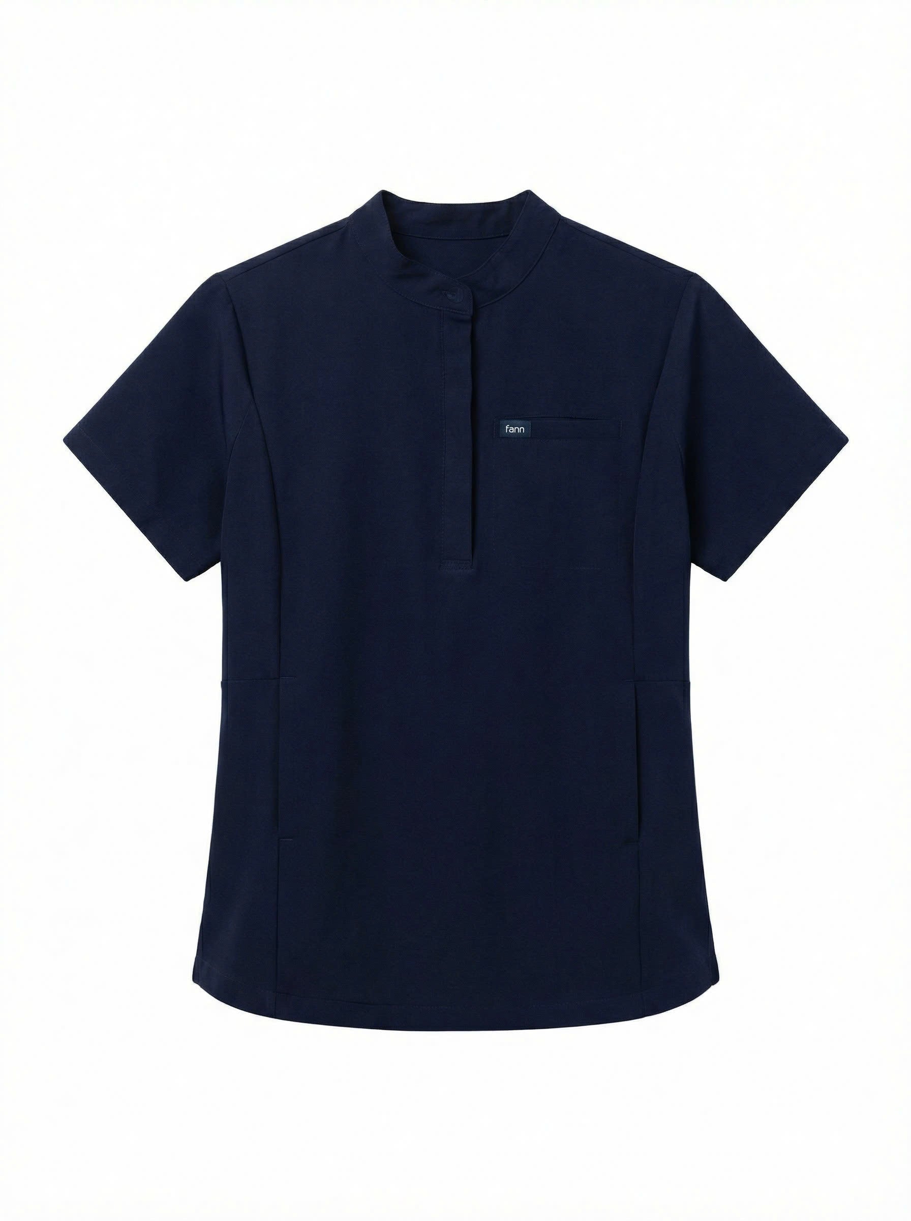 Stand Collar Style Ovesized Scrub Top